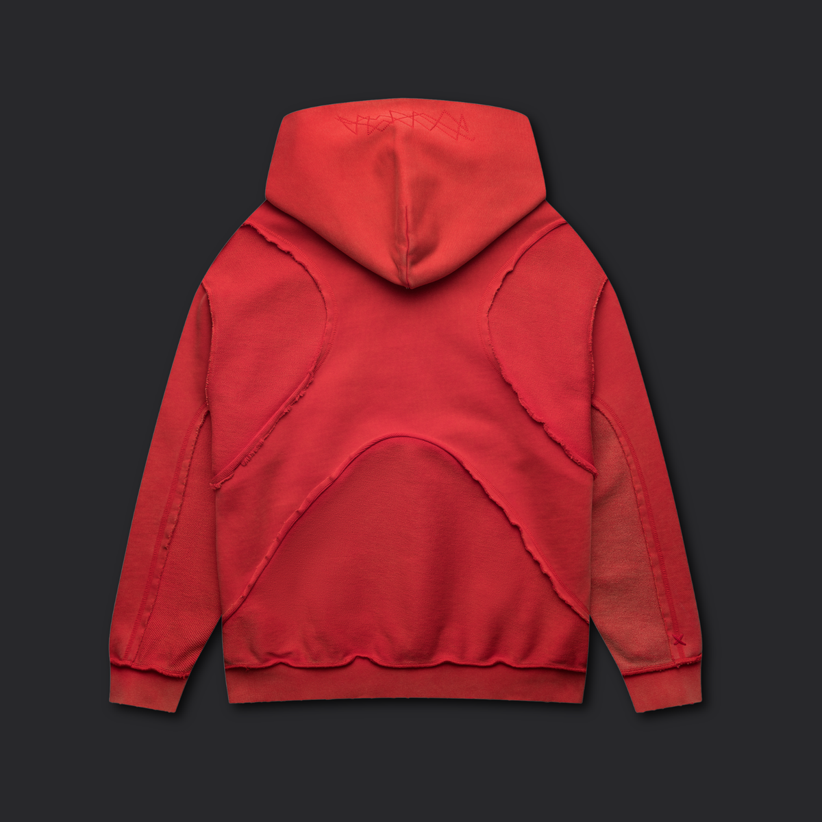 X_HOODIE / WASHED RED