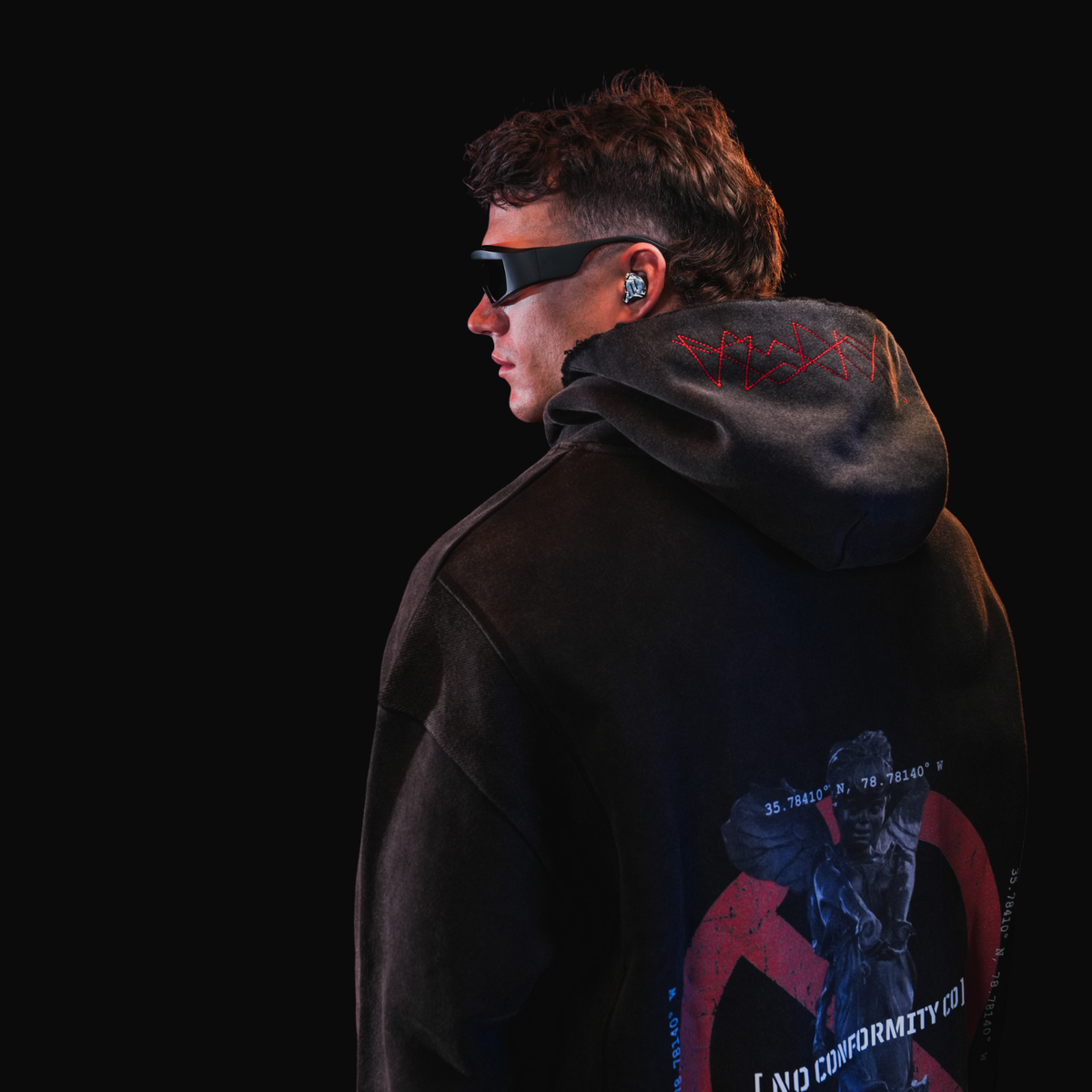 ICON_HOODIE / WASHED BLACK