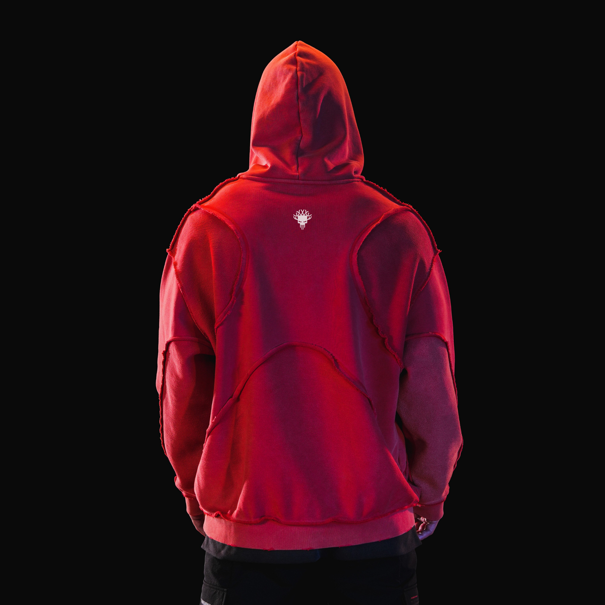 X_HOODIE / WASHED RED