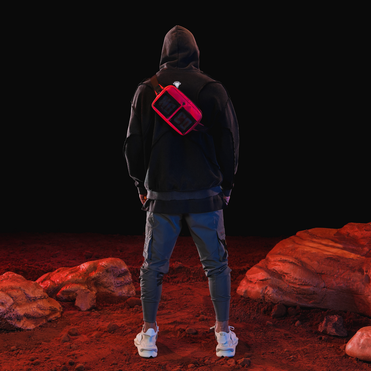 X_HOODIE / WASHED BLACK