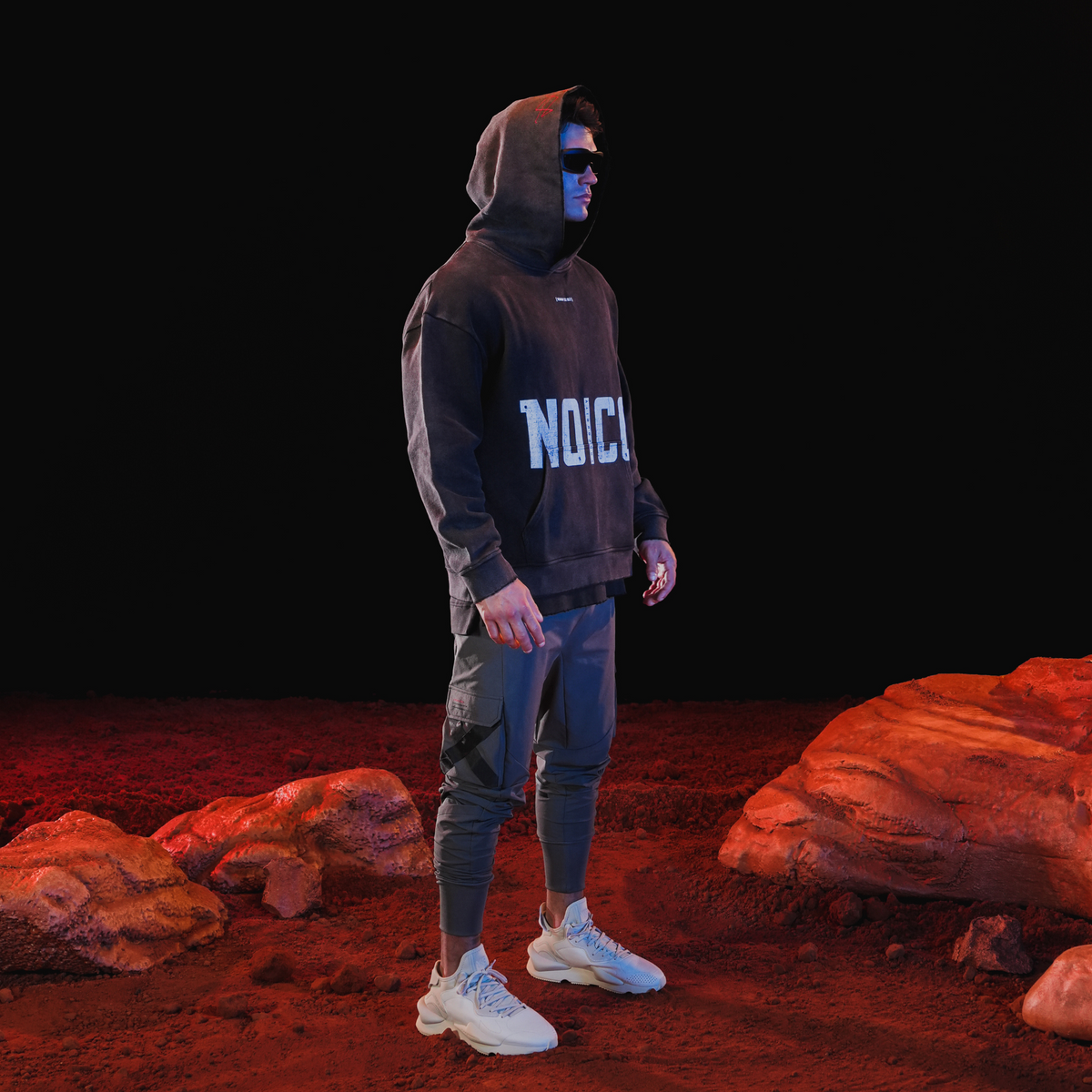 ICON_HOODIE / WASHED BLACK